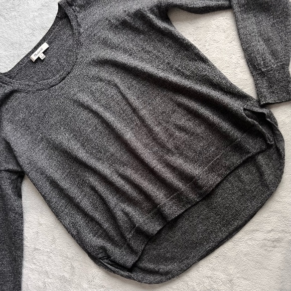 Madewell Sweaters - Madewell Northlight Merino Wool Pullover Hi-Low Sweater Charcoal Gray Small